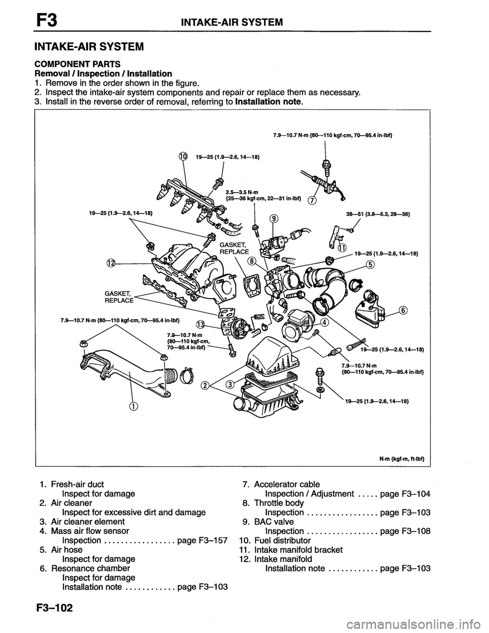 MAZDA MX-6 1996  Workshop Manual 