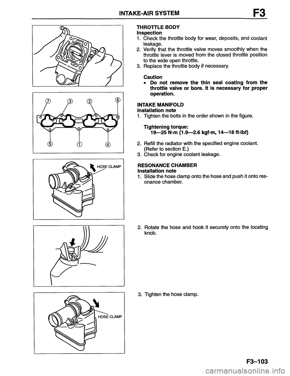 MAZDA MX-6 1996  Workshop Manual 
