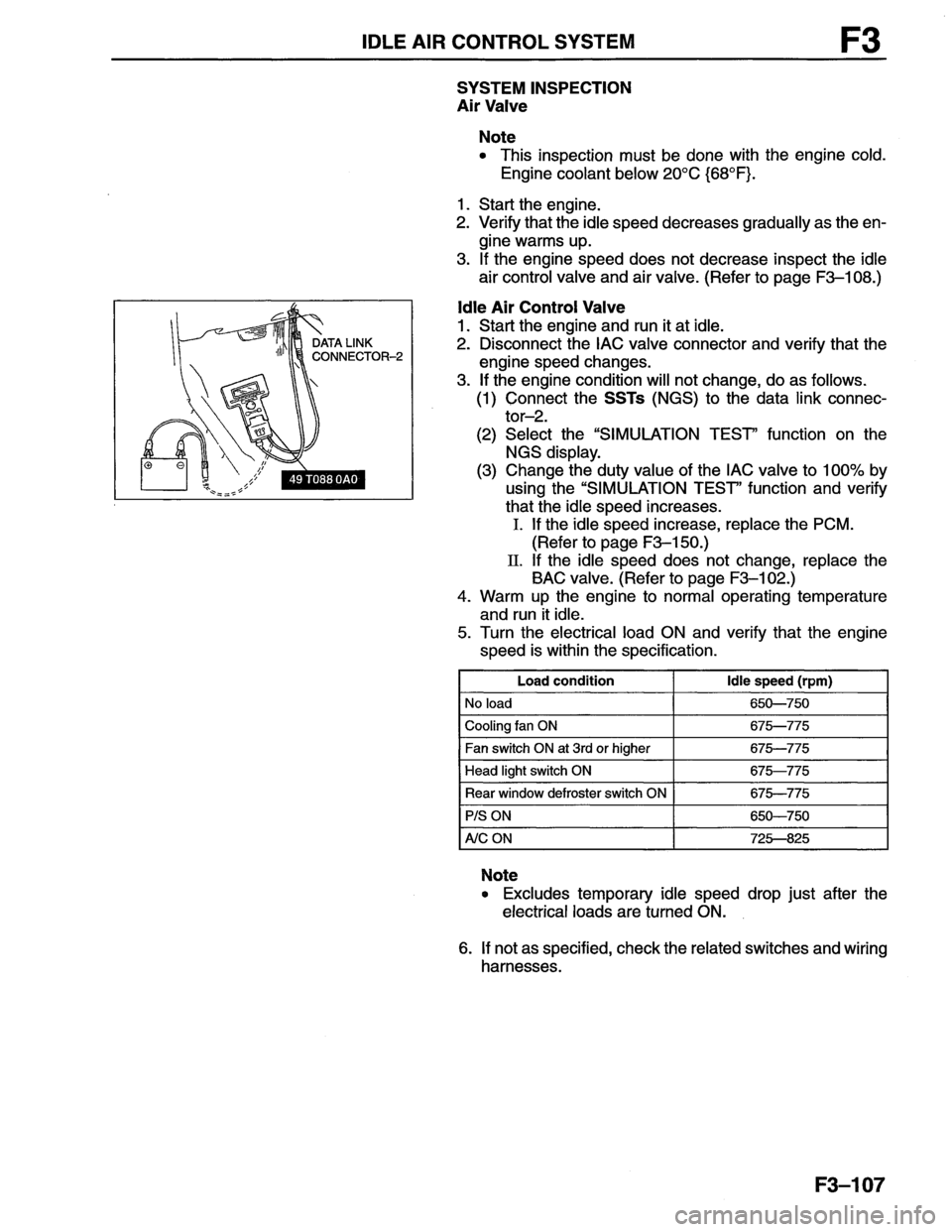MAZDA MX-6 1996  Workshop Manual 