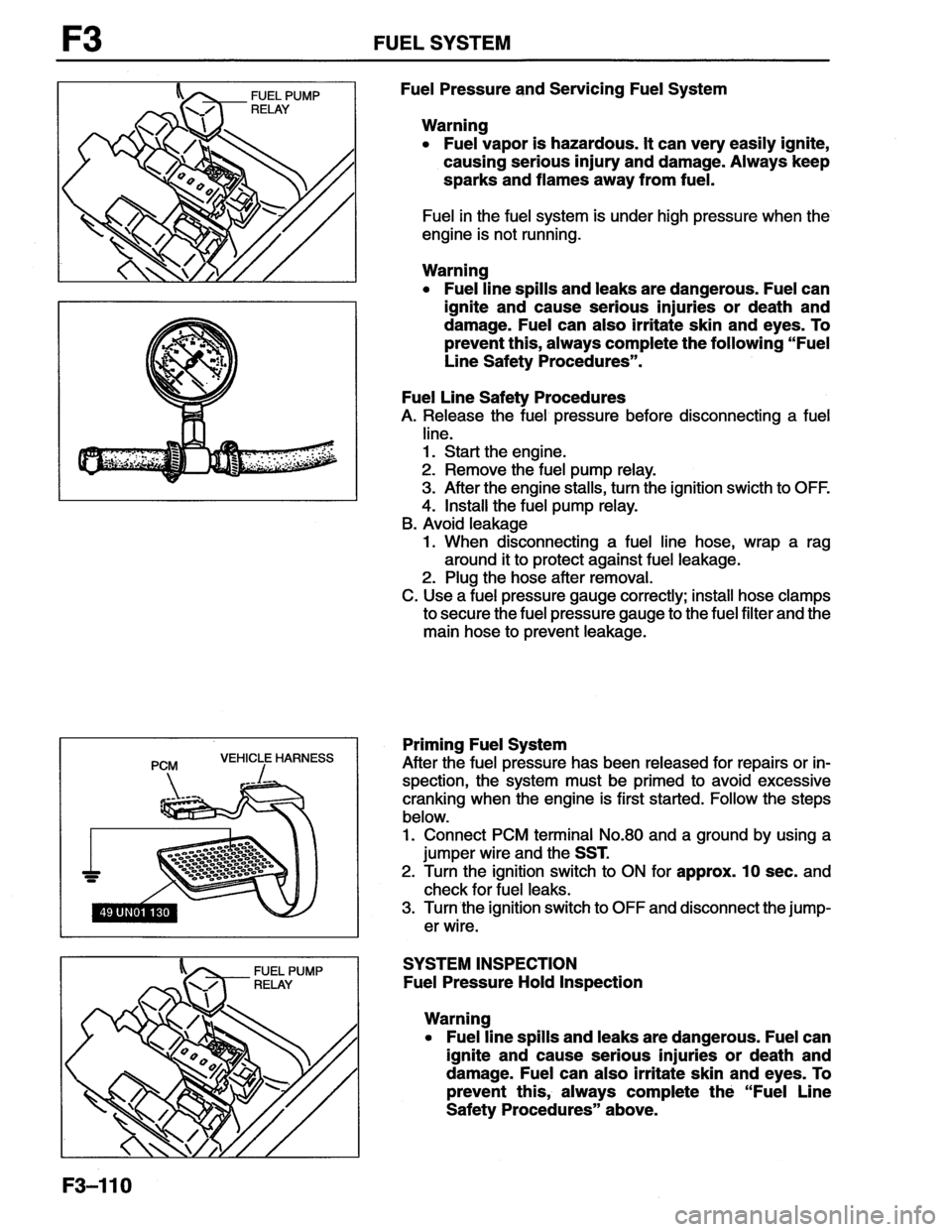 MAZDA MX-6 1996  Workshop Manual 
