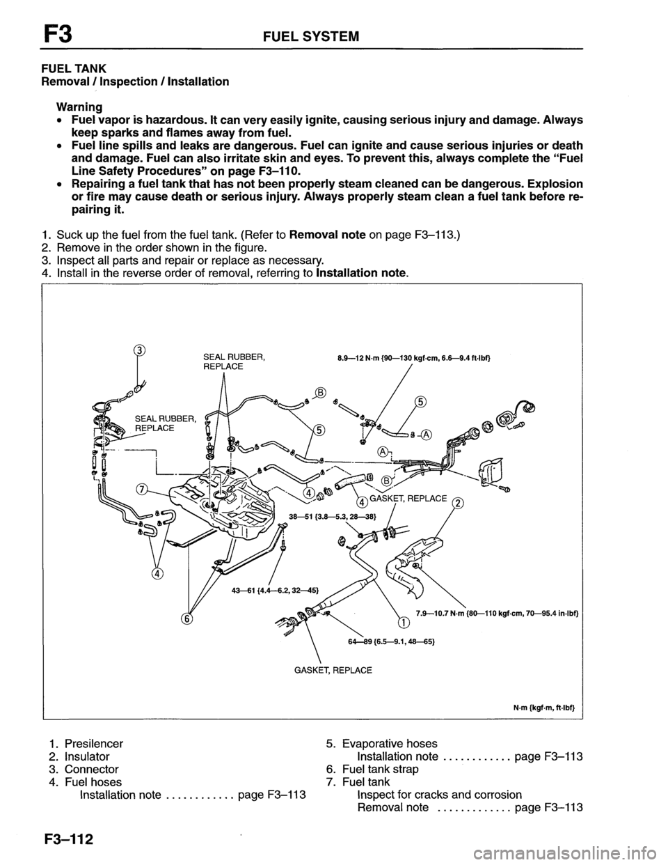 MAZDA MX-6 1996  Workshop Manual 