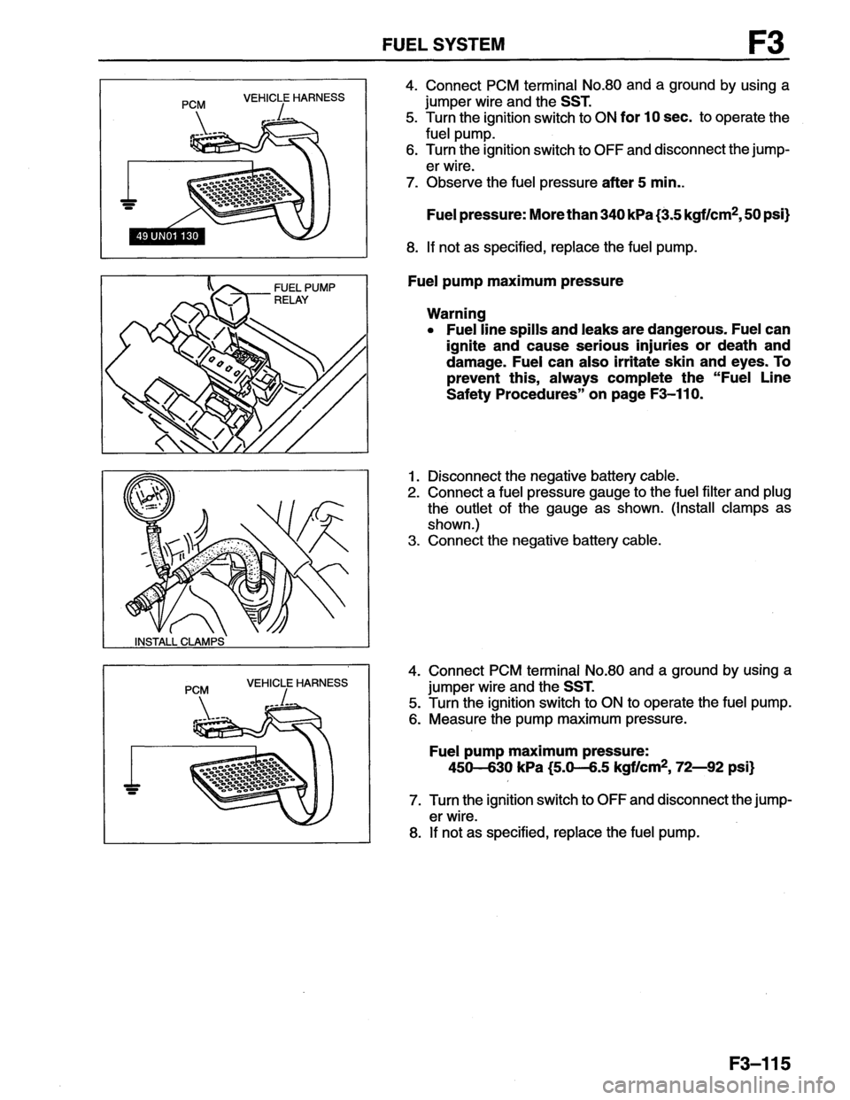 MAZDA MX-6 1996  Workshop Manual 
