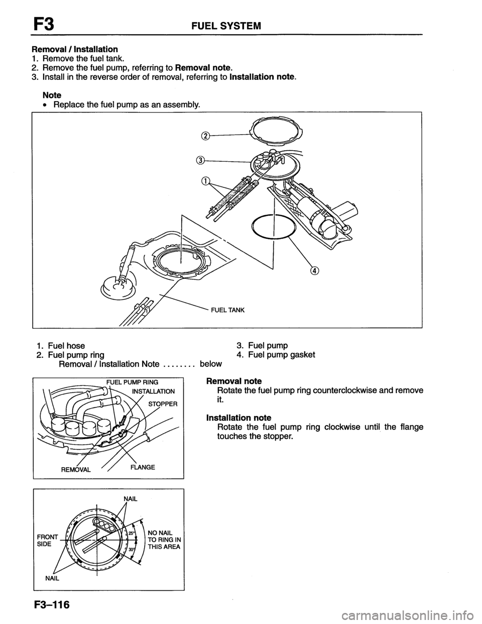 MAZDA MX-6 1996  Workshop Manual 