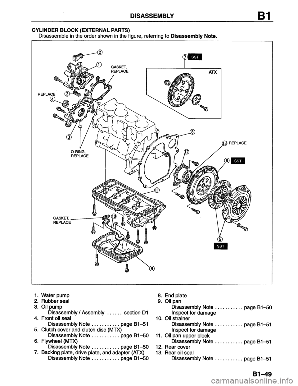 MAZDA MX-6 1996  Workshop Manual 