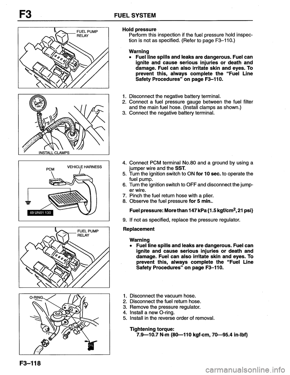 MAZDA MX-6 1996  Workshop Manual 