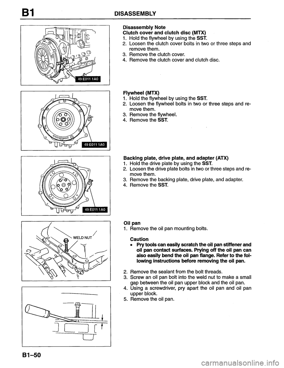 MAZDA MX-6 1996  Workshop Manual 