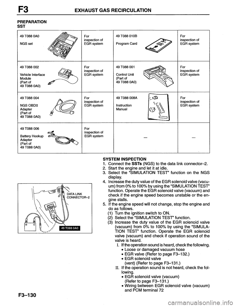 MAZDA MX-6 1996  Workshop Manual 