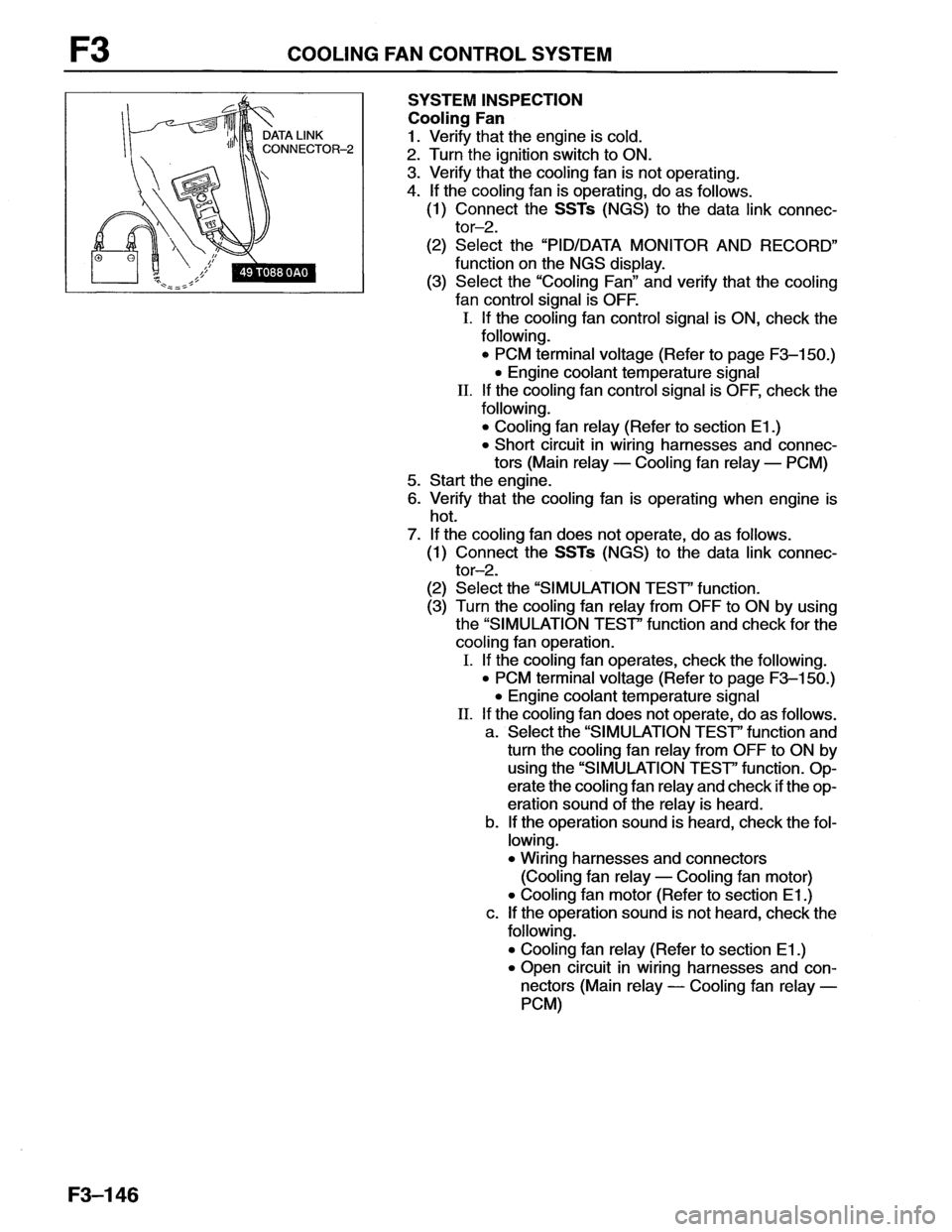 MAZDA MX-6 1996  Workshop Manual 