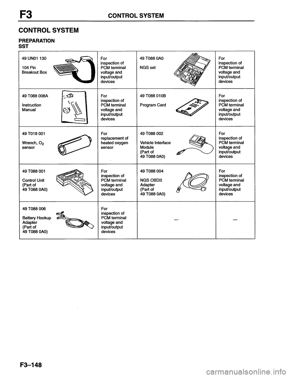 MAZDA MX-6 1996  Workshop Manual 