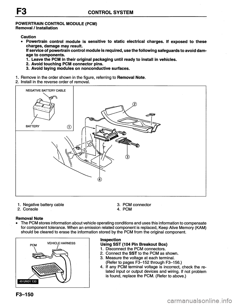 MAZDA MX-6 1996  Workshop Manual 