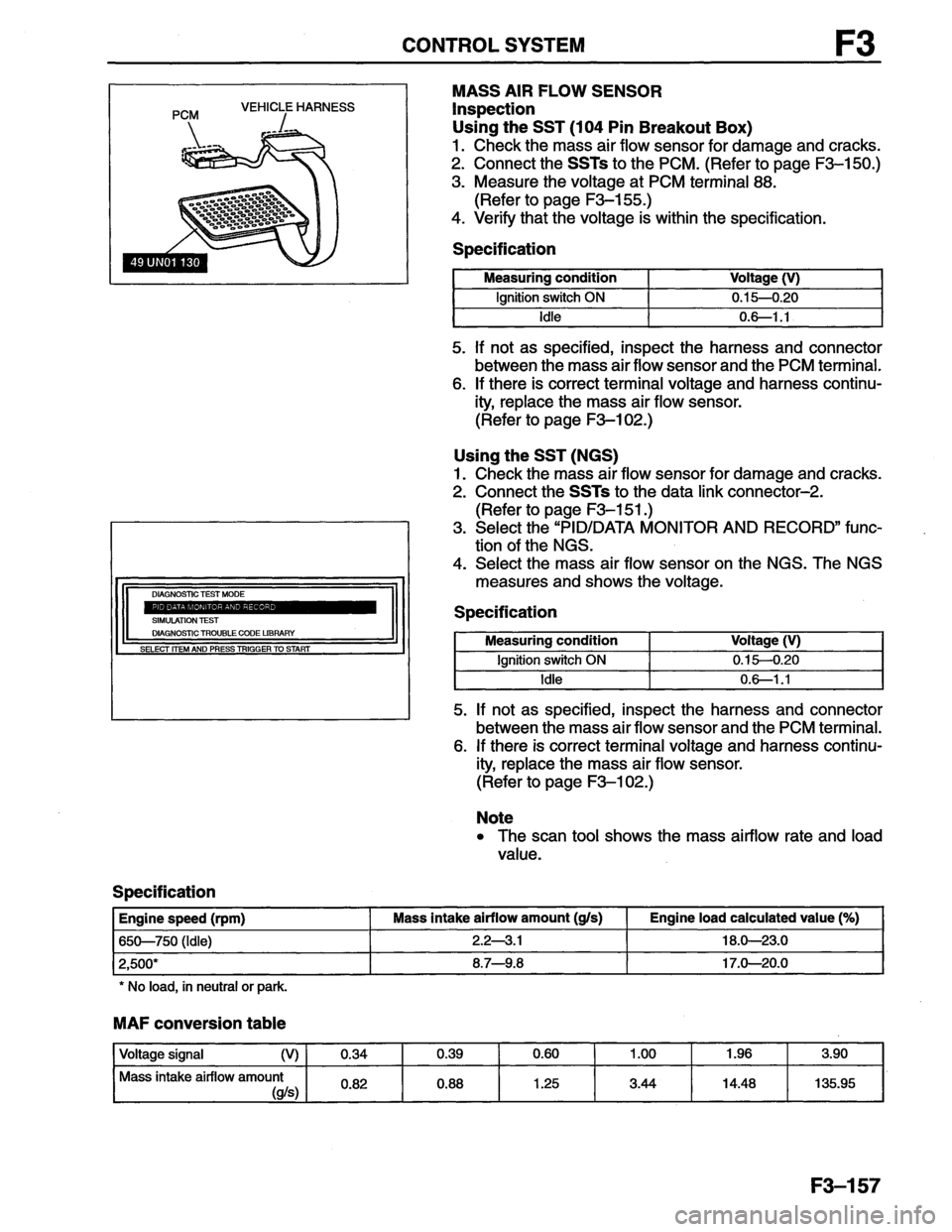 MAZDA MX-6 1996  Workshop Manual 