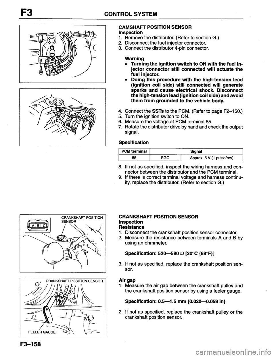 MAZDA MX-6 1996  Workshop Manual 