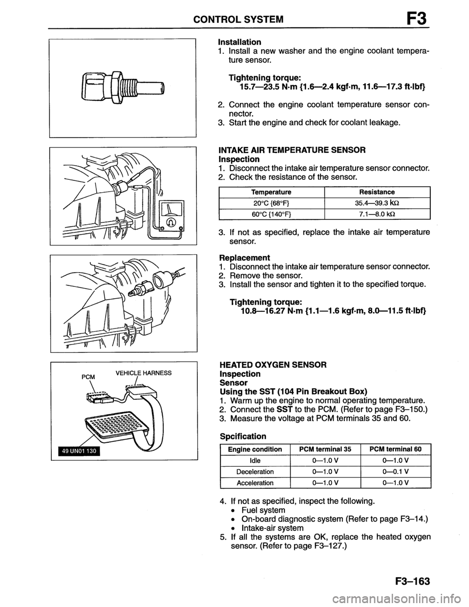 MAZDA MX-6 1996  Workshop Manual 