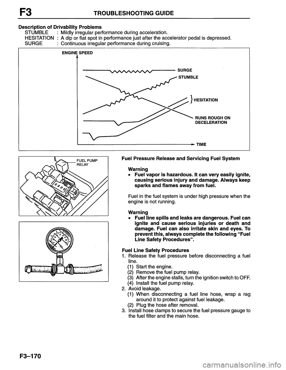 MAZDA MX-6 1996  Workshop Manual 