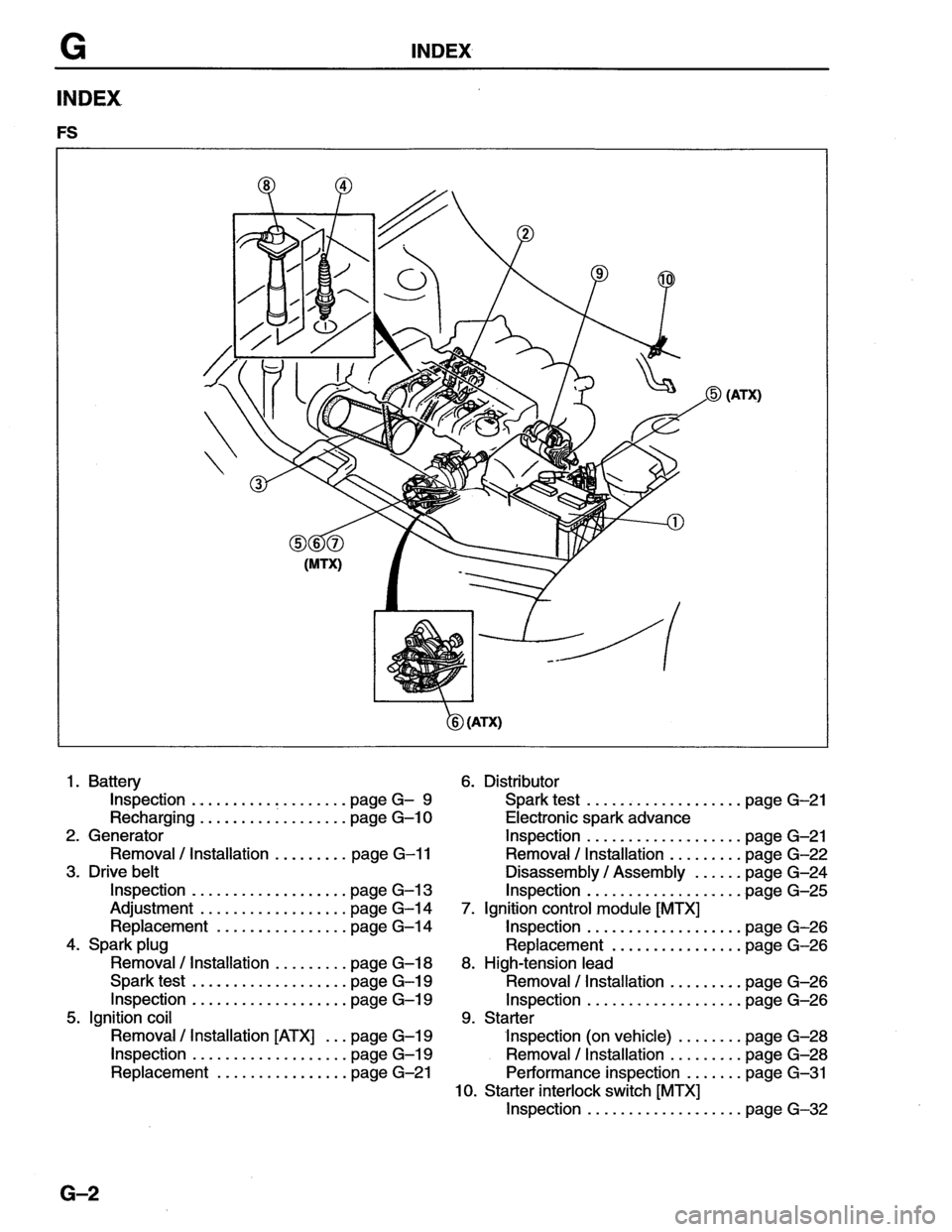 MAZDA MX-6 1996  Workshop Manual 