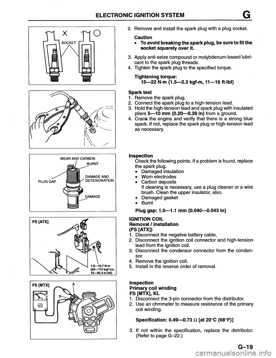 MAZDA MX-6 1996  Workshop Manual 