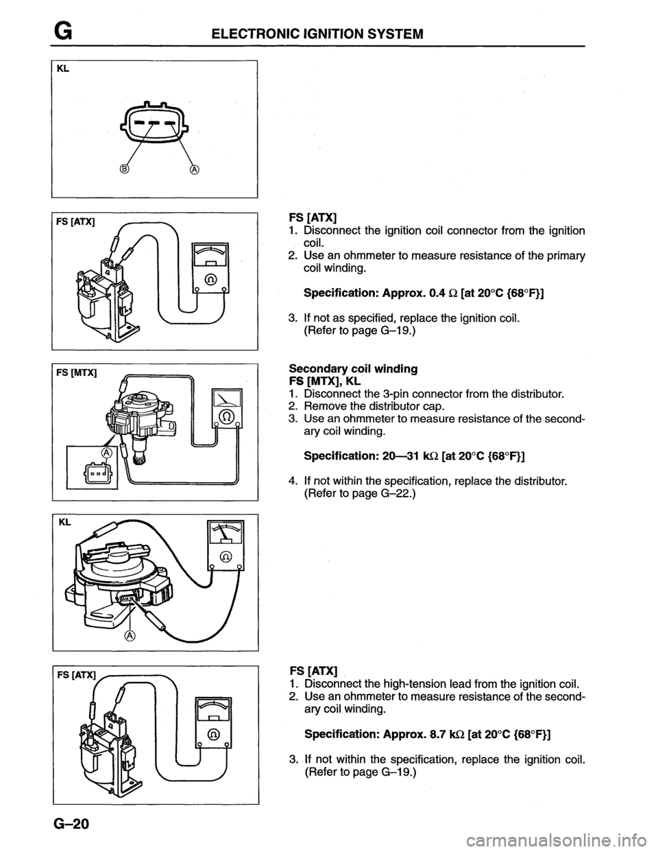 MAZDA MX-6 1996  Workshop Manual 