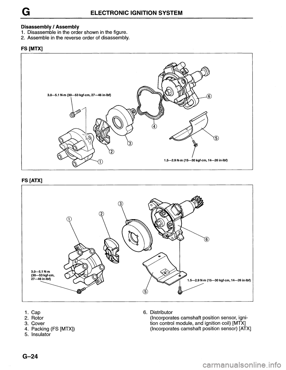 MAZDA MX-6 1996  Workshop Manual 