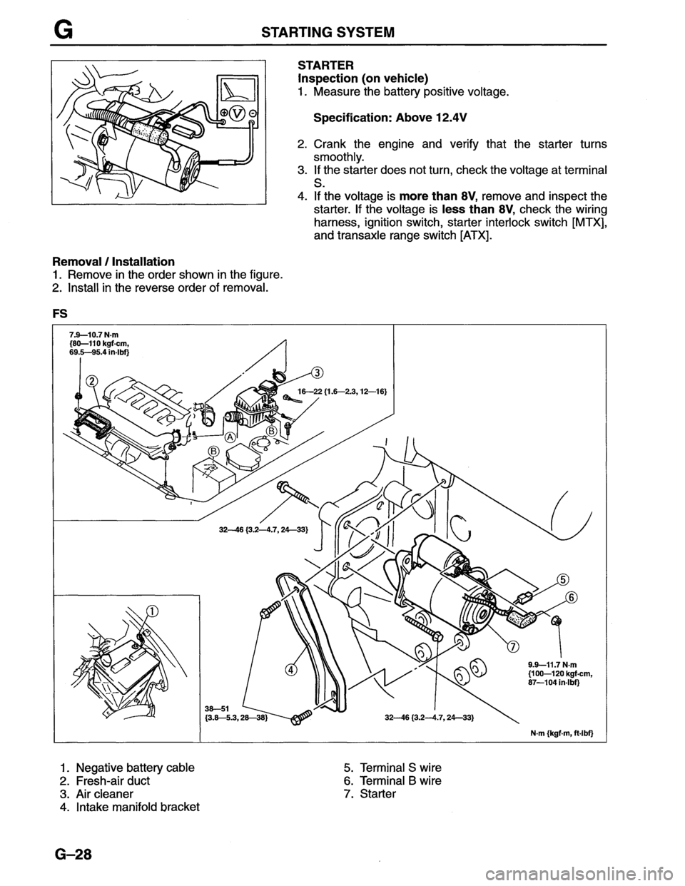 MAZDA MX-6 1996  Workshop Manual 