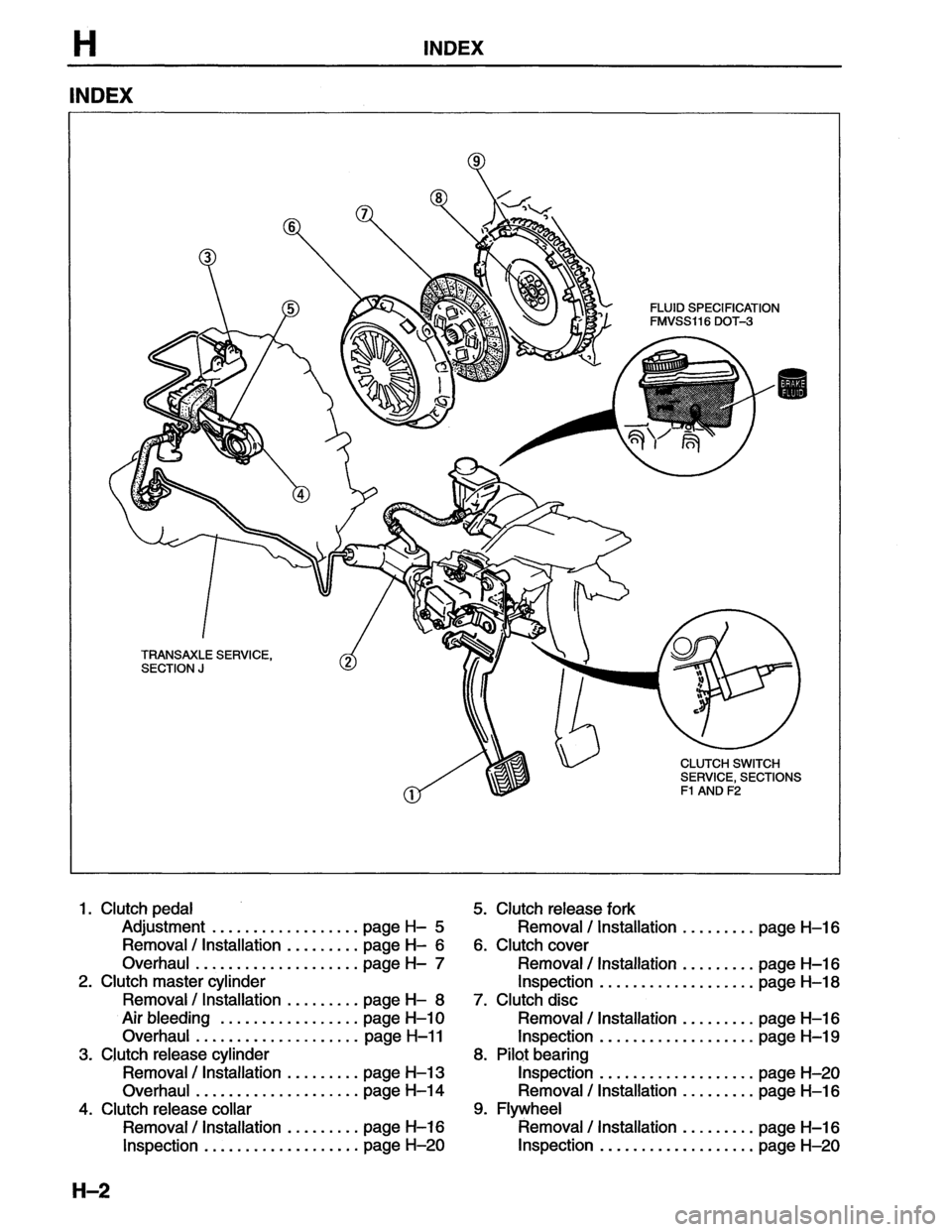 MAZDA MX-6 1996  Workshop Manual 
