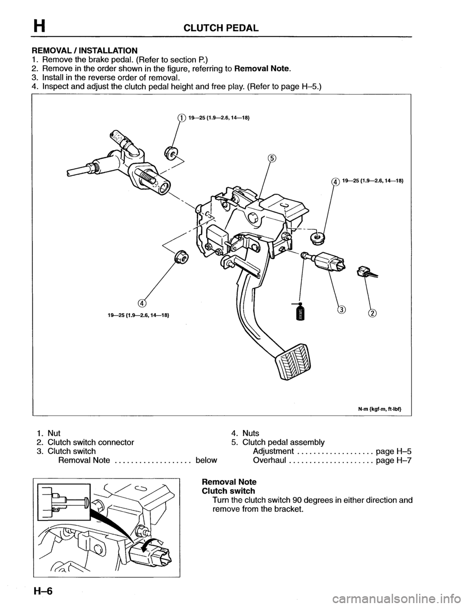 MAZDA MX-6 1996  Workshop Manual 