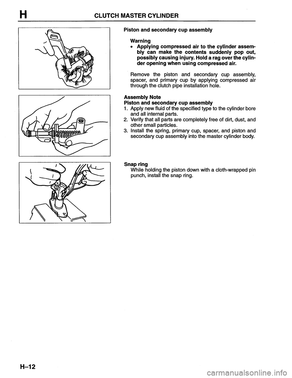 MAZDA MX-6 1996  Workshop Manual 