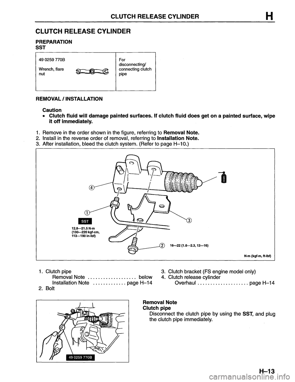 MAZDA MX-6 1996  Workshop Manual 