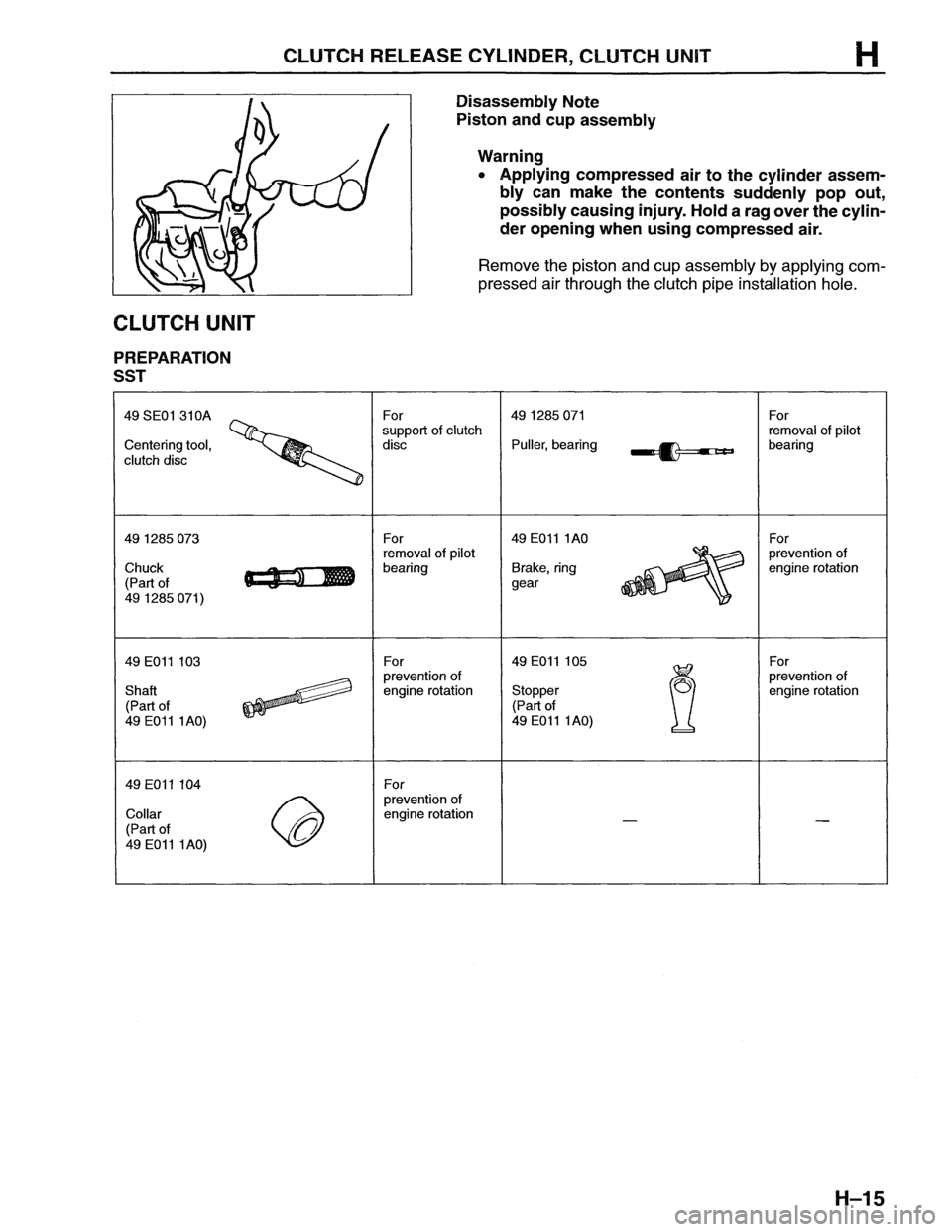 MAZDA MX-6 1996  Workshop Manual 