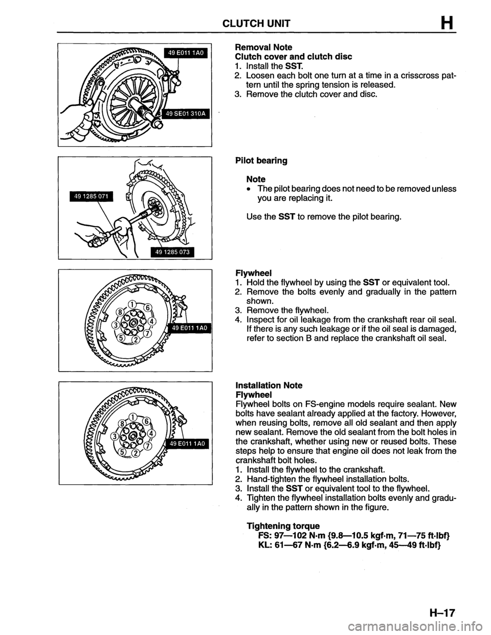 MAZDA MX-6 1996  Workshop Manual 