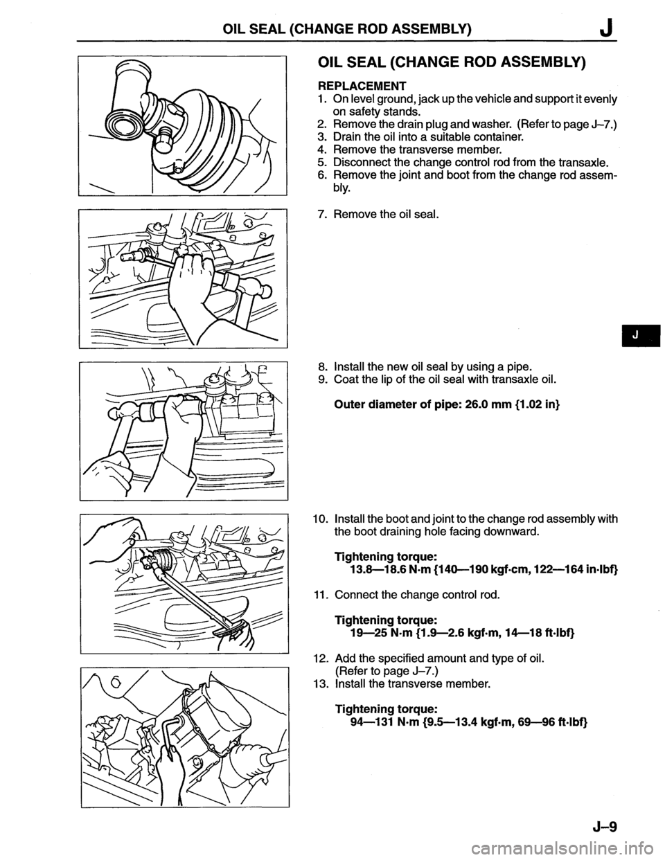 MAZDA MX-6 1996  Workshop Manual 