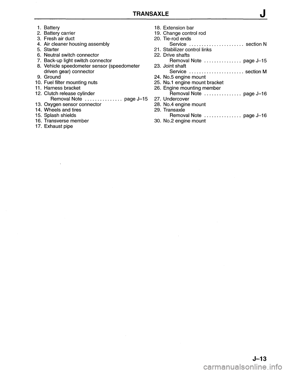 MAZDA MX-6 1996  Workshop Manual 