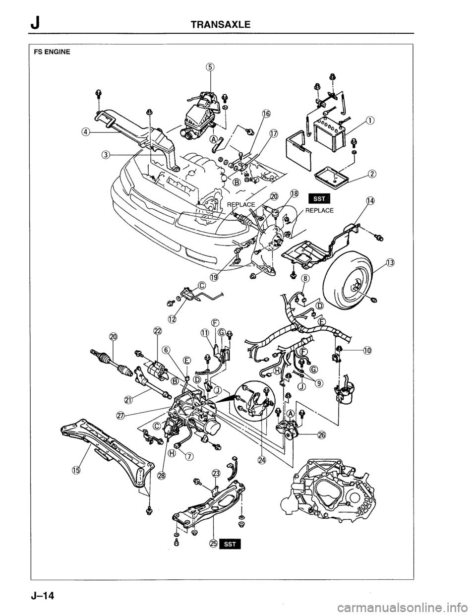 MAZDA MX-6 1996  Workshop Manual 