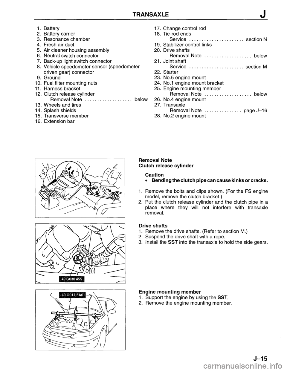 MAZDA MX-6 1996  Workshop Manual 