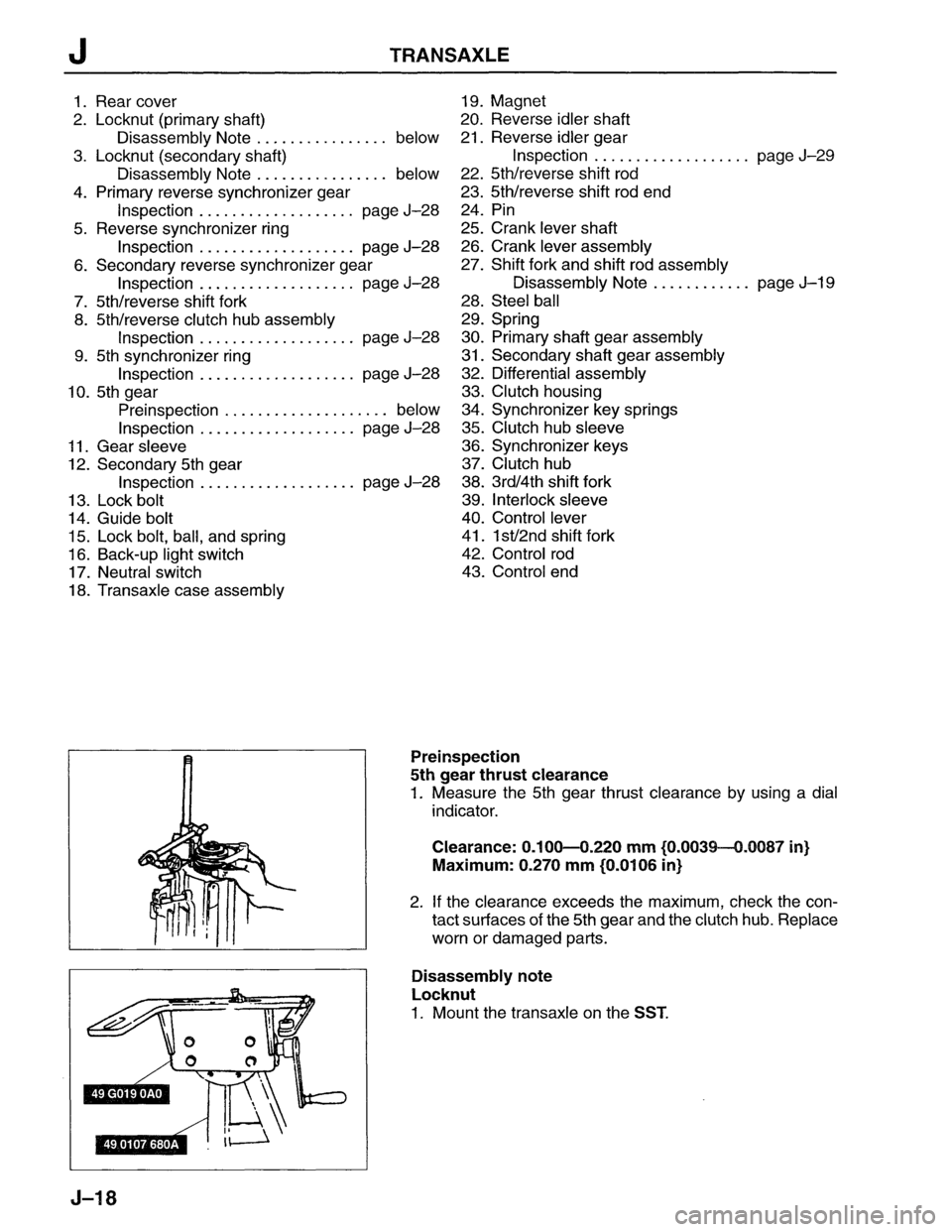 MAZDA MX-6 1996  Workshop Manual 