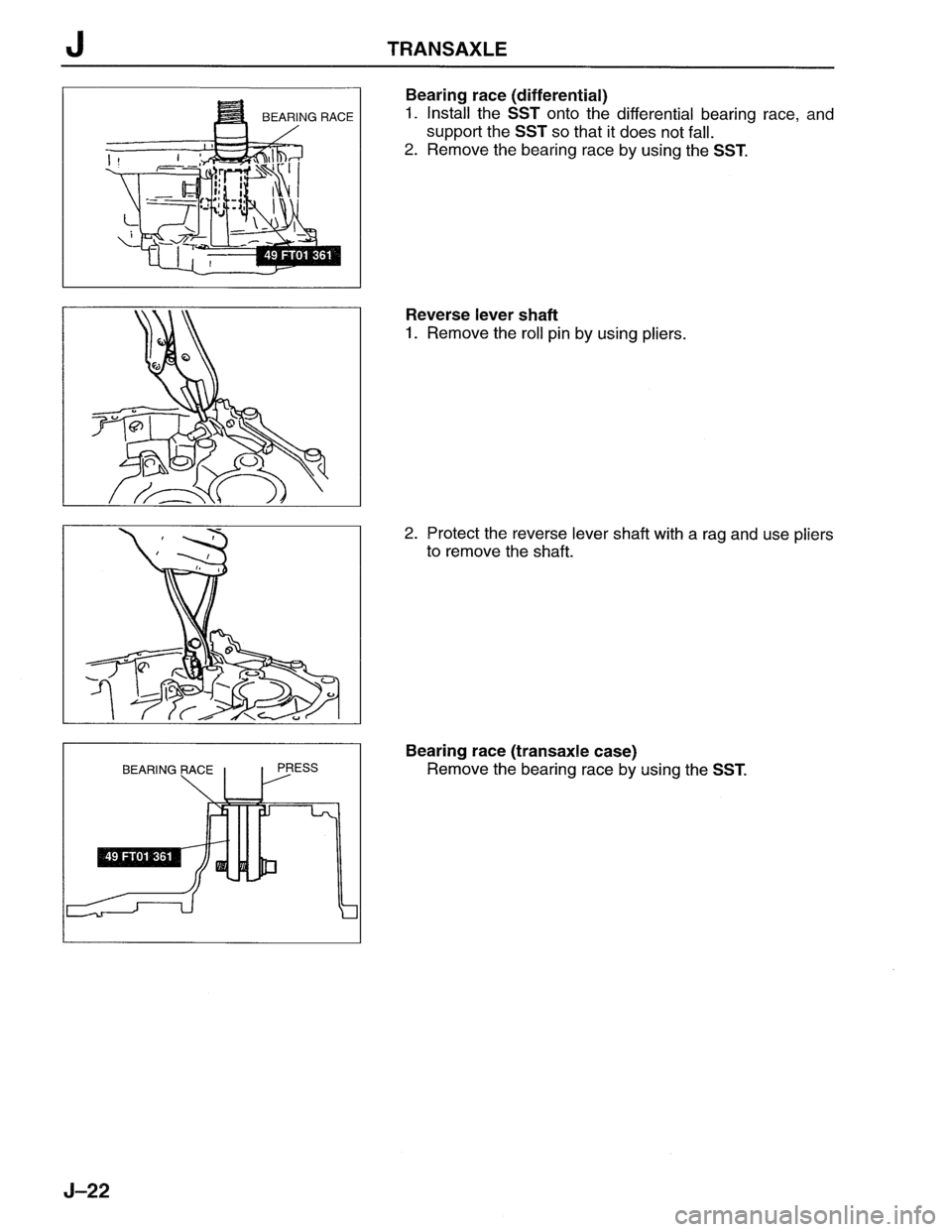 MAZDA MX-6 1996  Workshop Manual 