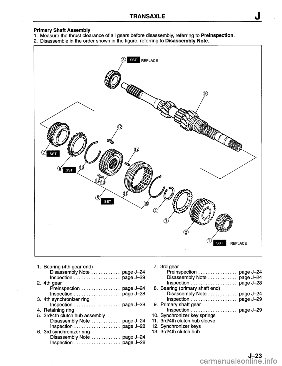 MAZDA MX-6 1996  Workshop Manual 