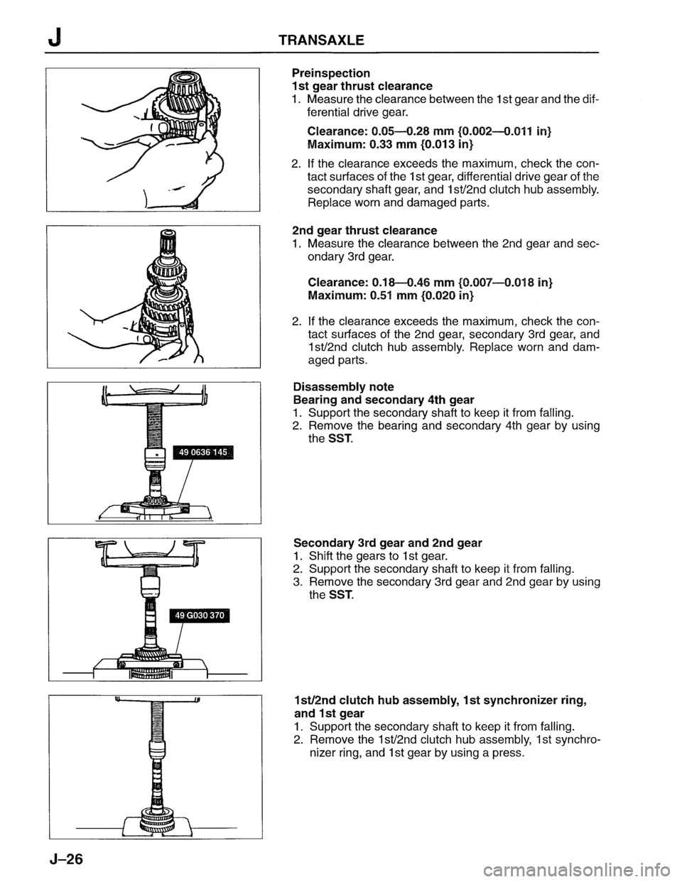 MAZDA MX-6 1996  Workshop Manual 
