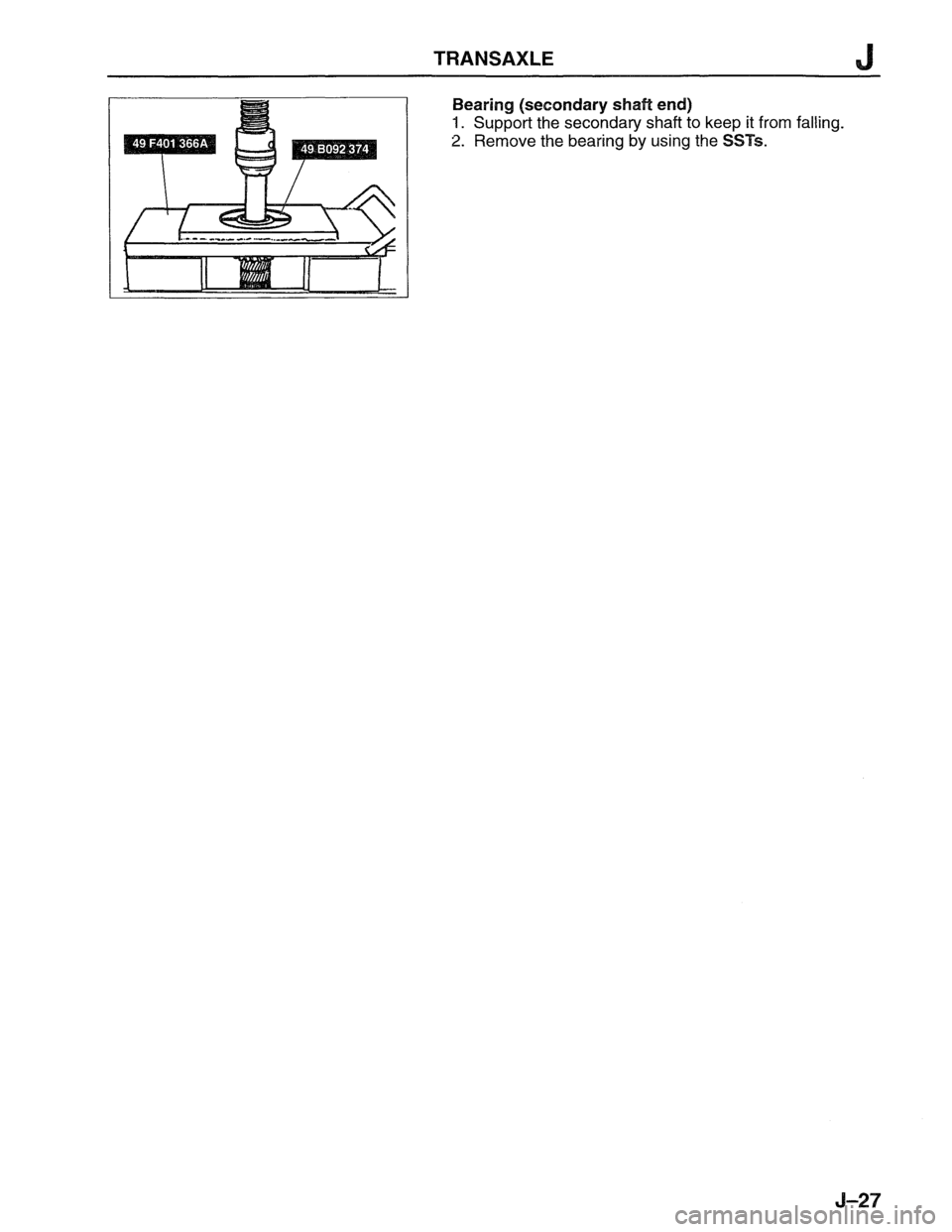 MAZDA MX-6 1996  Workshop Manual 