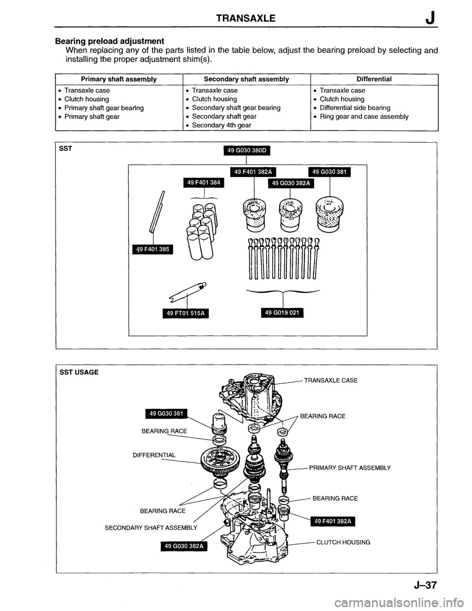MAZDA MX-6 1996  Workshop Manual 