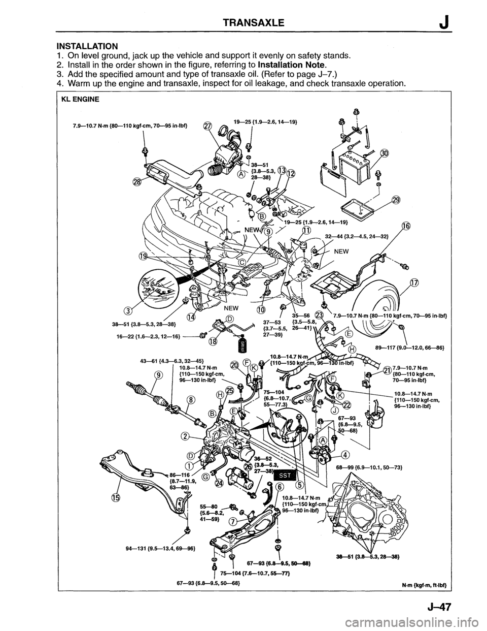 MAZDA MX-6 1996  Workshop Manual 