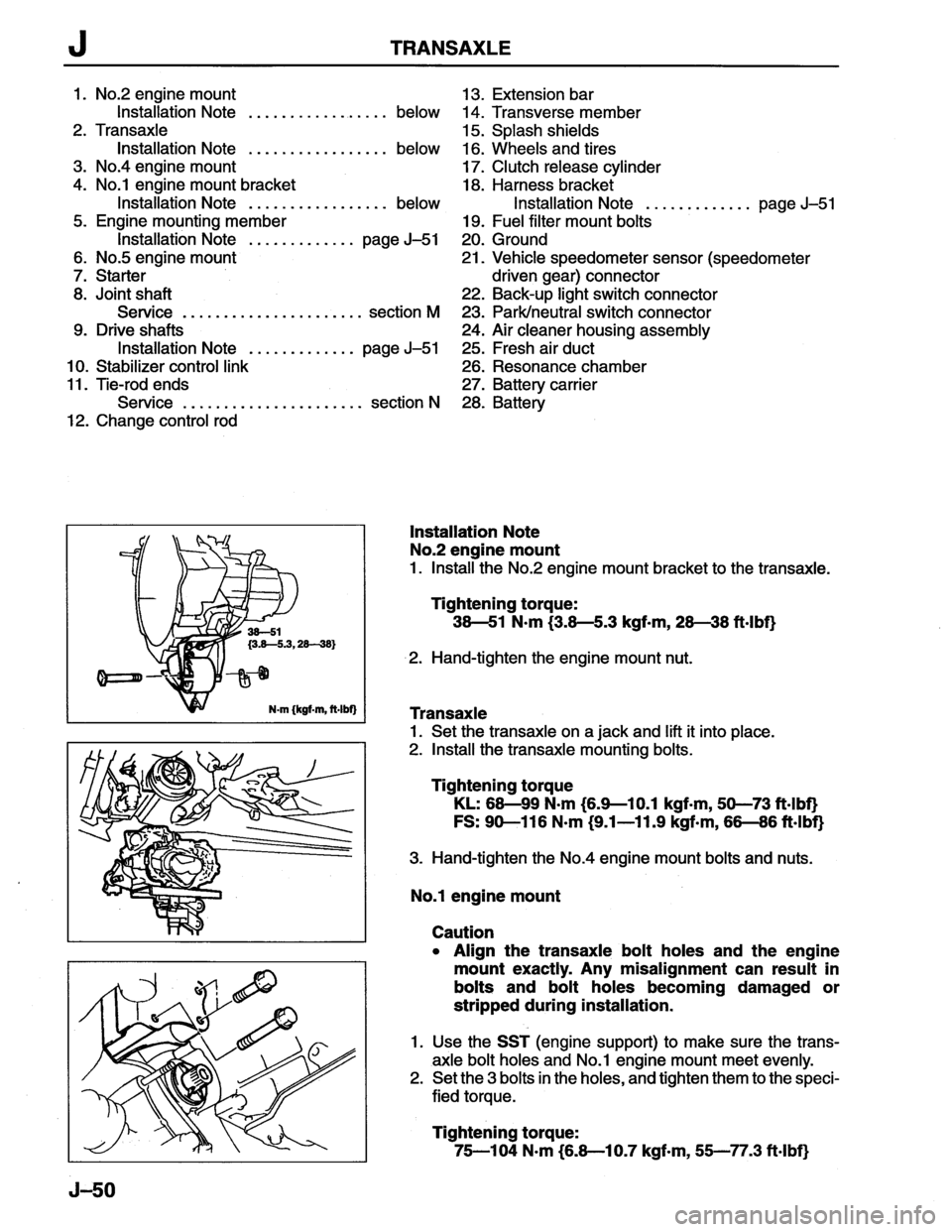 MAZDA MX-6 1996  Workshop Manual 
