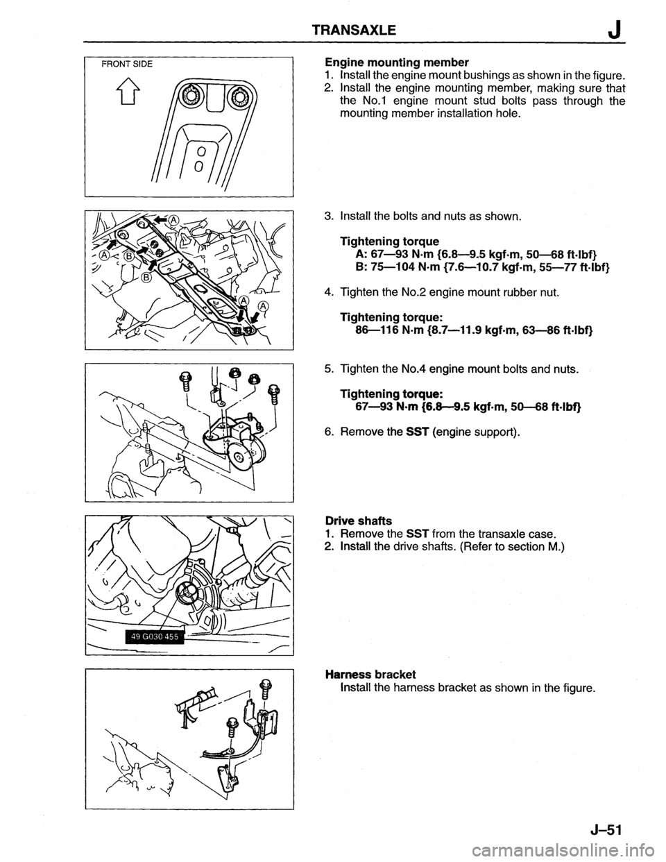 MAZDA MX-6 1996  Workshop Manual 