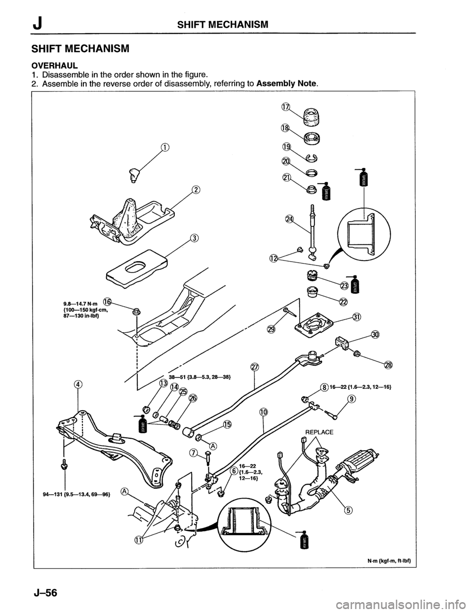 MAZDA MX-6 1996  Workshop Manual 