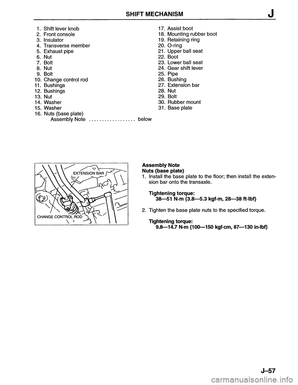 MAZDA MX-6 1996  Workshop Manual 