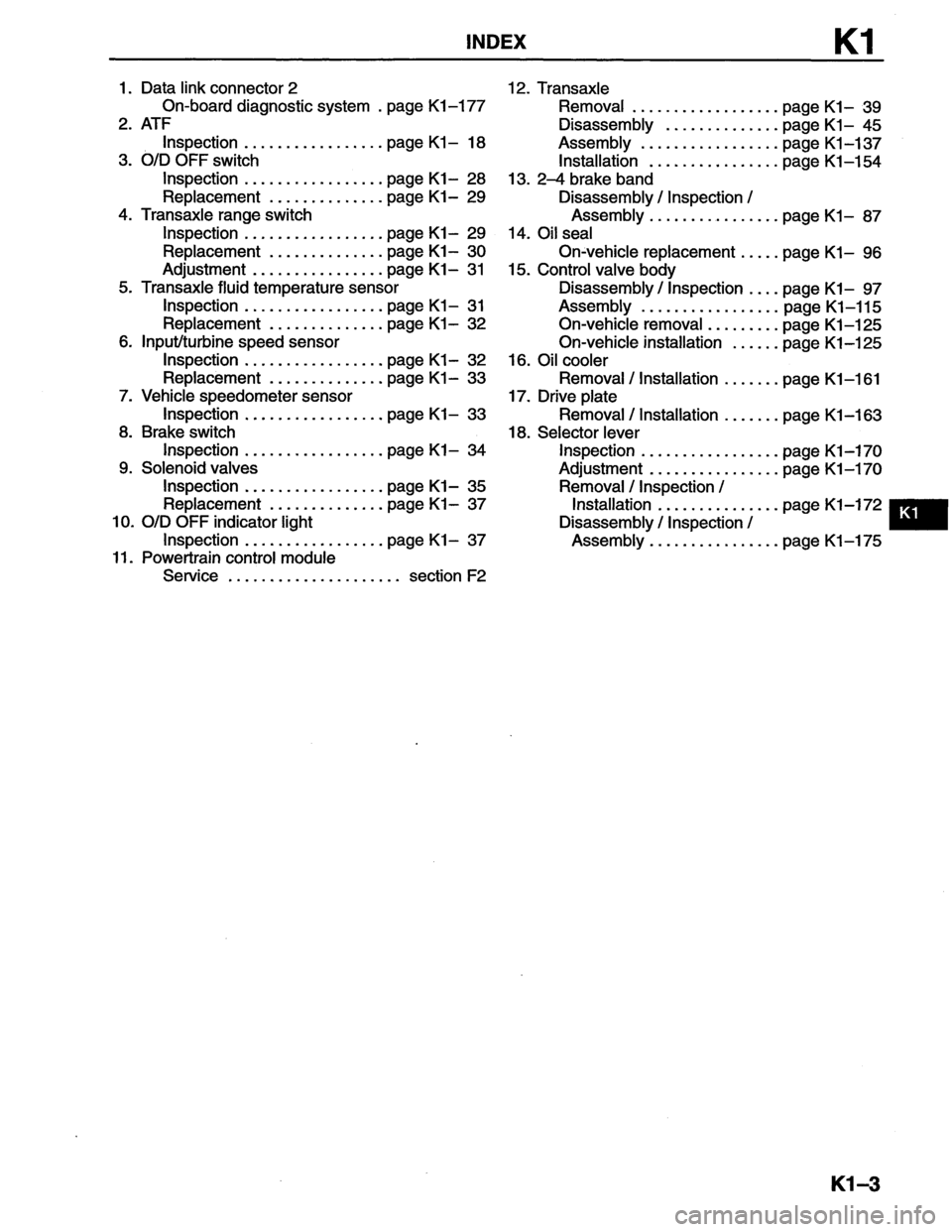 MAZDA MX-6 1996  Workshop Manual 