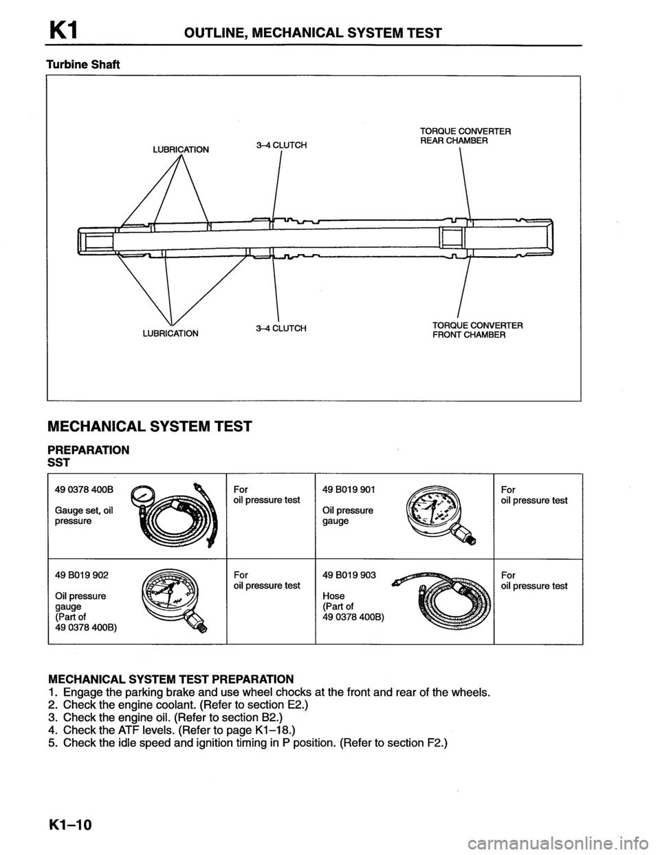 MAZDA MX-6 1996  Workshop Manual 