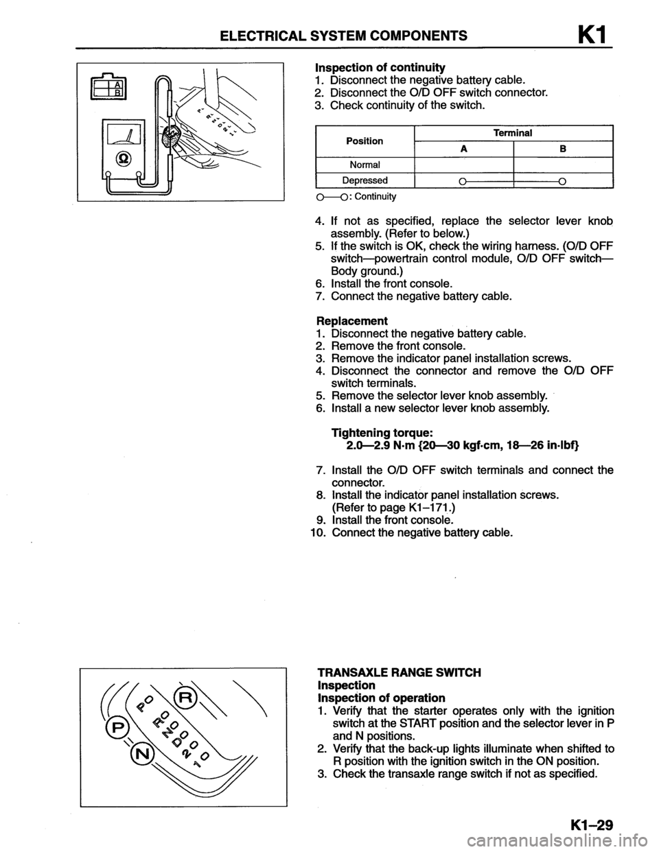 MAZDA MX-6 1996  Workshop Manual 
