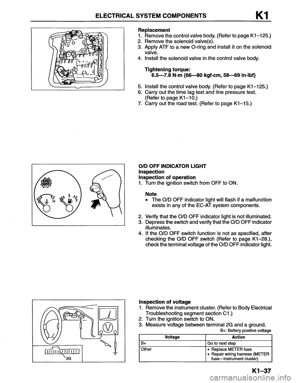 MAZDA MX-6 1996  Workshop Manual 
