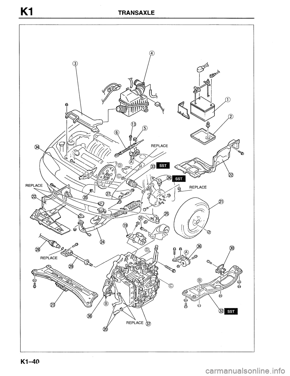 MAZDA MX-6 1996  Workshop Manual 