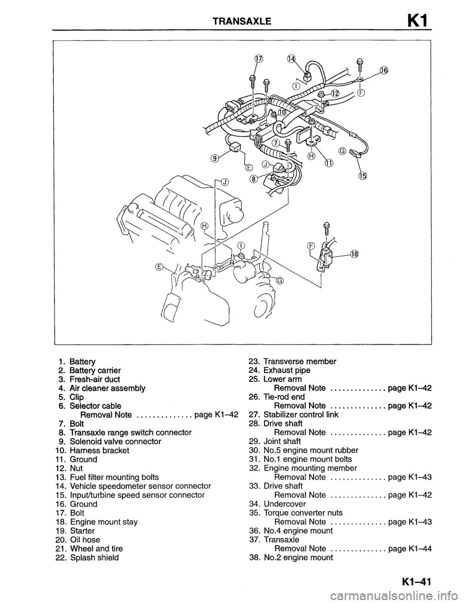 MAZDA MX-6 1996  Workshop Manual 